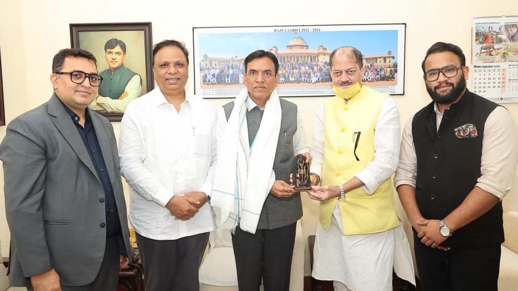 Mind Sports Association representatives meeting Mansukh Mandaviya